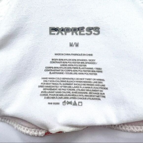 🍍3/$15🍍 Express Red Color Block Triangle Bikini Top - Picture 8 of 8